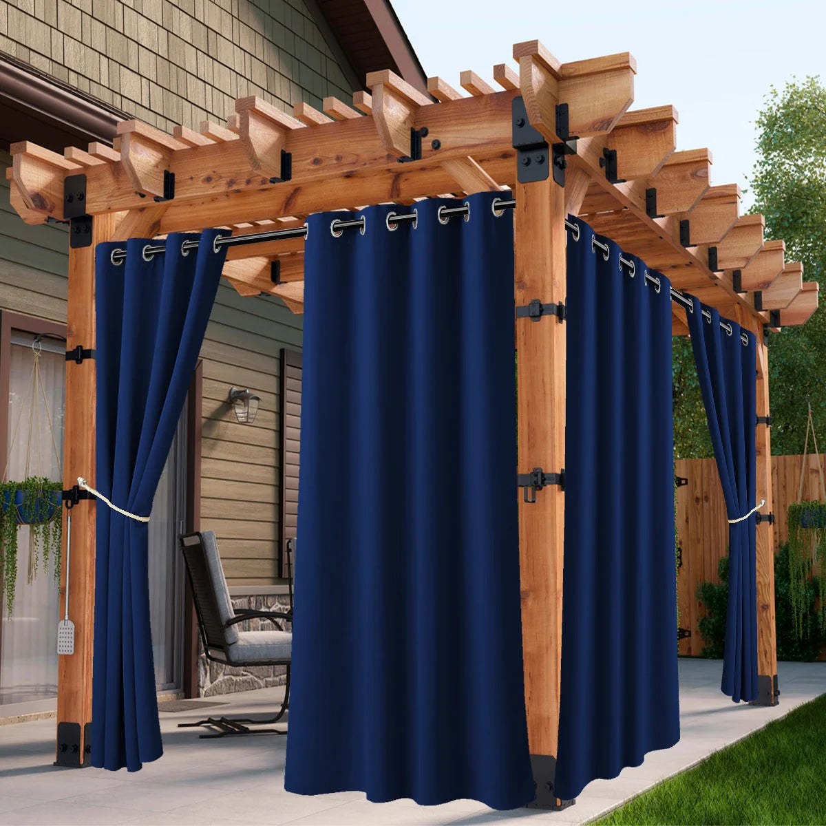 Waterproof Outdoor Curtains With UV Protection And Grommet Top