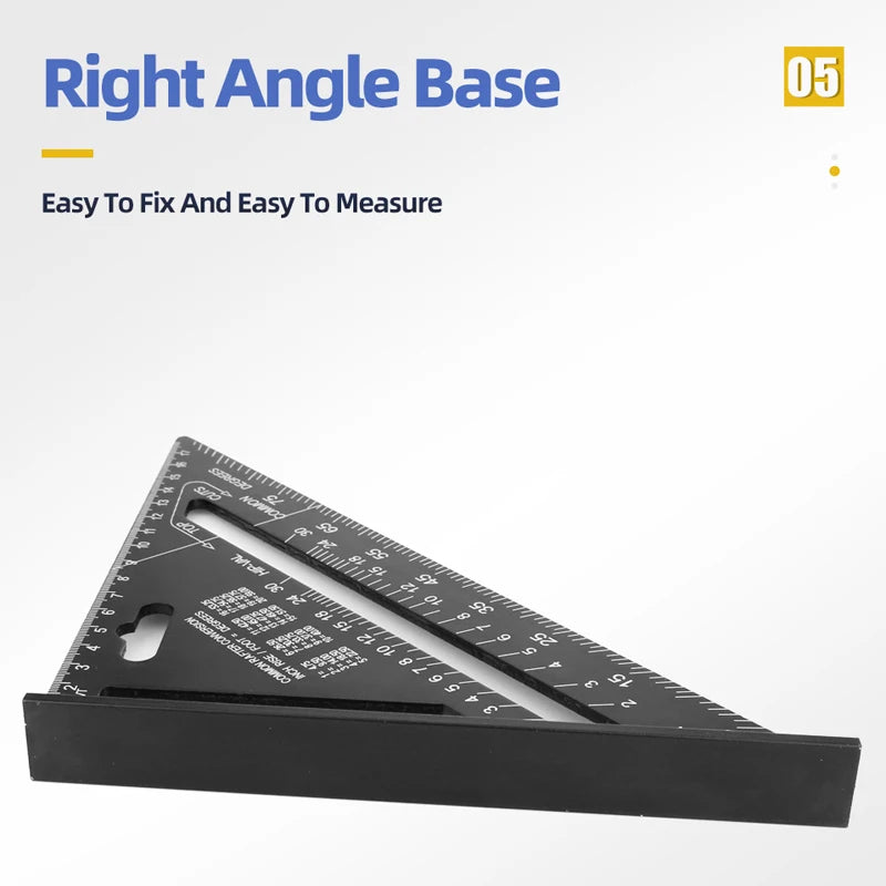 Aluminium Triangle Ruler Set Square For Woodworking Projects
