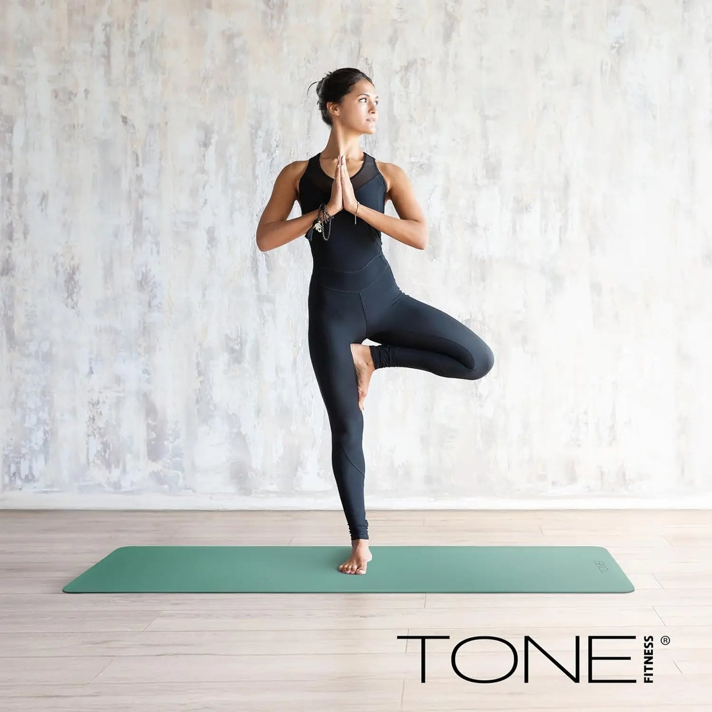 Non Slip Yoga Mat 1/4" Thick Exercise & Pilates Mat for Home Workouts with Carrying Strap