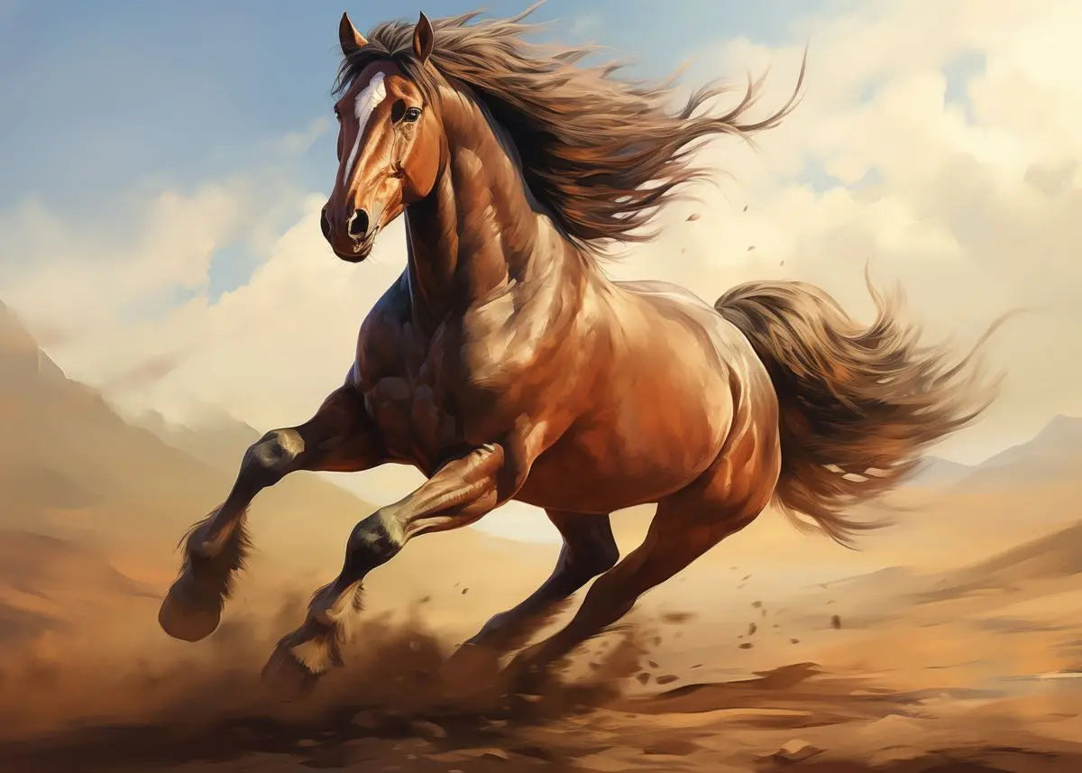 Beautiful Running Horses Canvas Painting Animal and Prints Wall Art Pictures for Living Room Office Home Decor Cuadros
