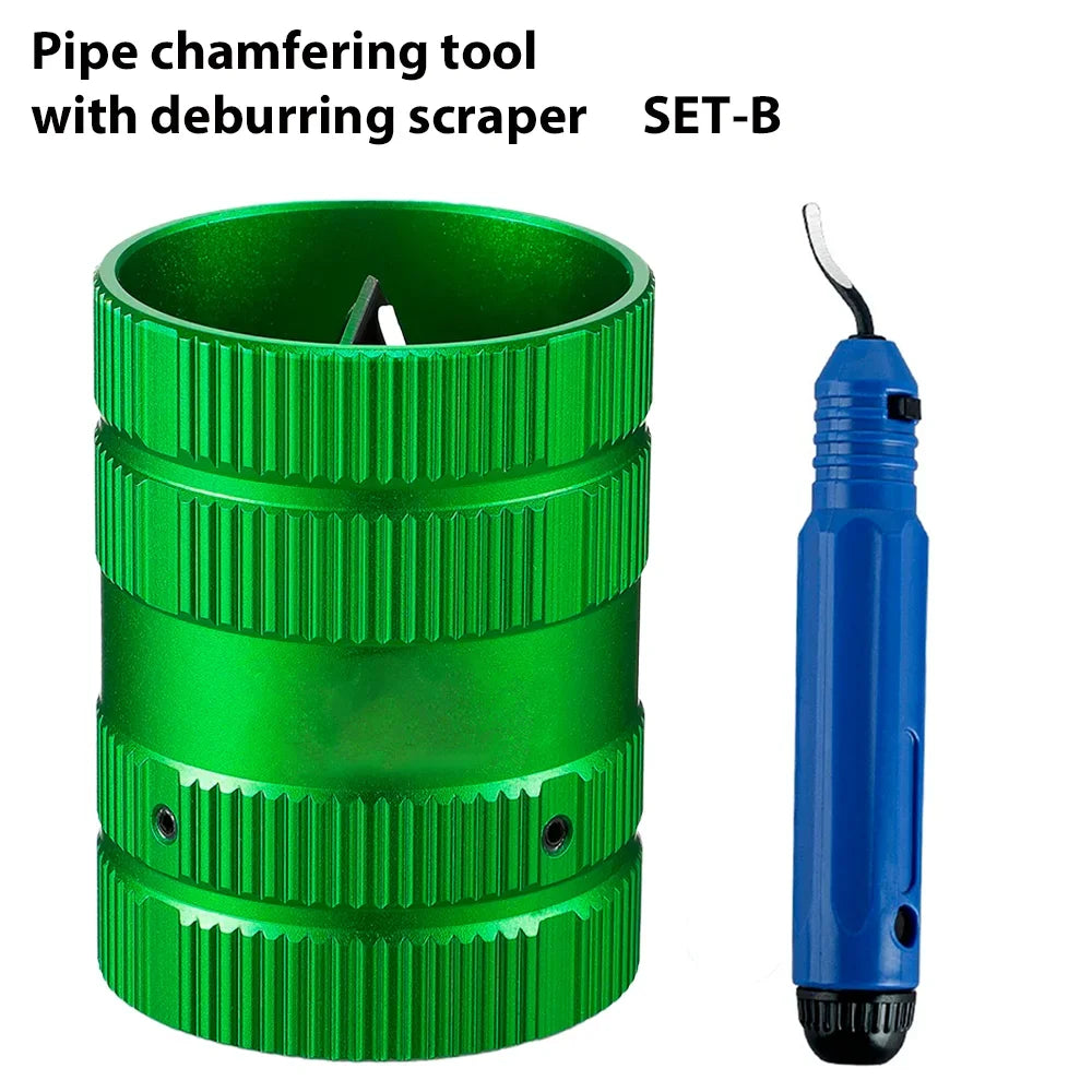 Copper Tube/Air Conditioning Tube Burr Chamfering Die Pipe Hole Reaming Tool Deburring Knife Suitable For 1/4" To 1-5/8" Pipe