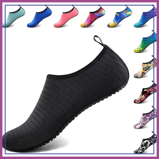Water Shoes for Women Men Aqua Socks Swim Beach Pool River Slip-On Barefoot Quick-Dry Vacation Yoga Kayak Sports