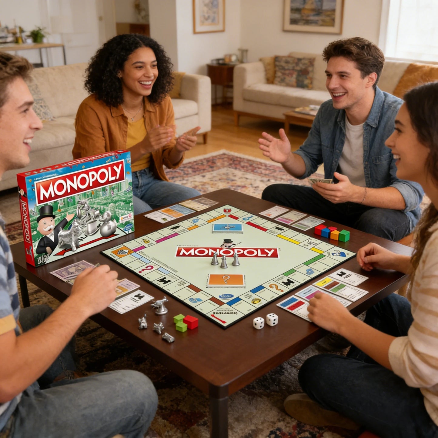 Hasbro Monopoly Classic Real Estate Tycoon Board Game Monopoly Strong Chess Family Party Interactive Puzzle Game