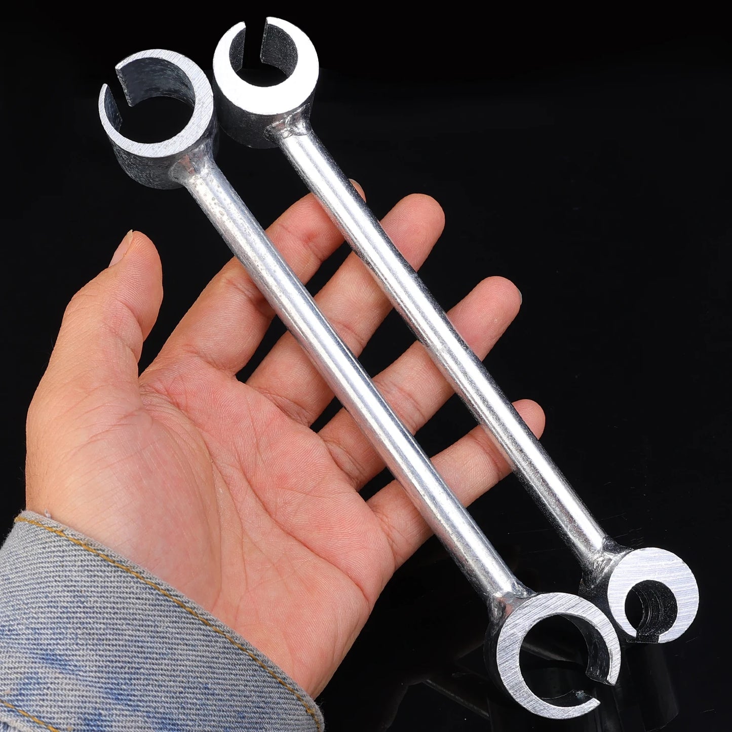 Double Head Hinge Gap Adjusting Wrench for Home Hinge Gaps Repair Hand Tools Steel Door Hinge Repair Spanner Labor-Saving Wrench