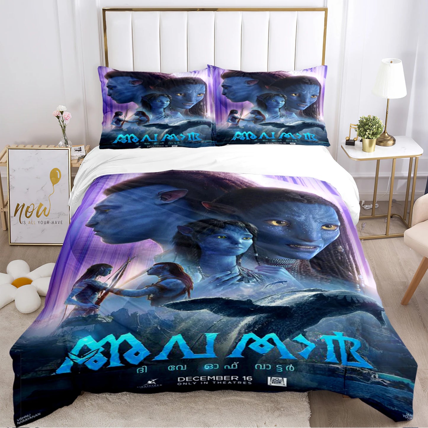 A-Avatar Movie Pattern All Season Duvet Cover Bedding Comforter sets Soft Quilt Cover and Pillowcases Single/Double/Queen/King