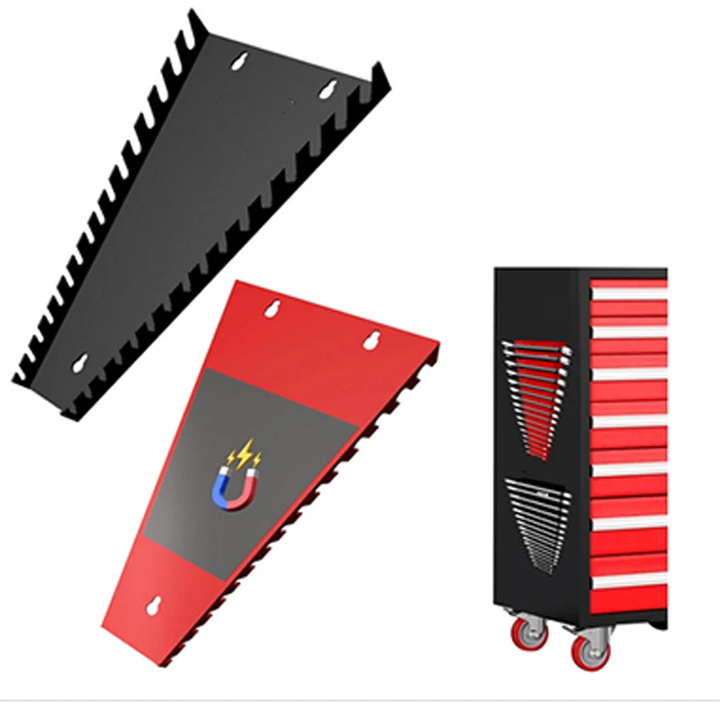 Magnetic Tool Organizer Wrench Spanner Sorter Holder Wall Mounted Tray Rack Storage Organizer Household Socket Tool ABS Storage