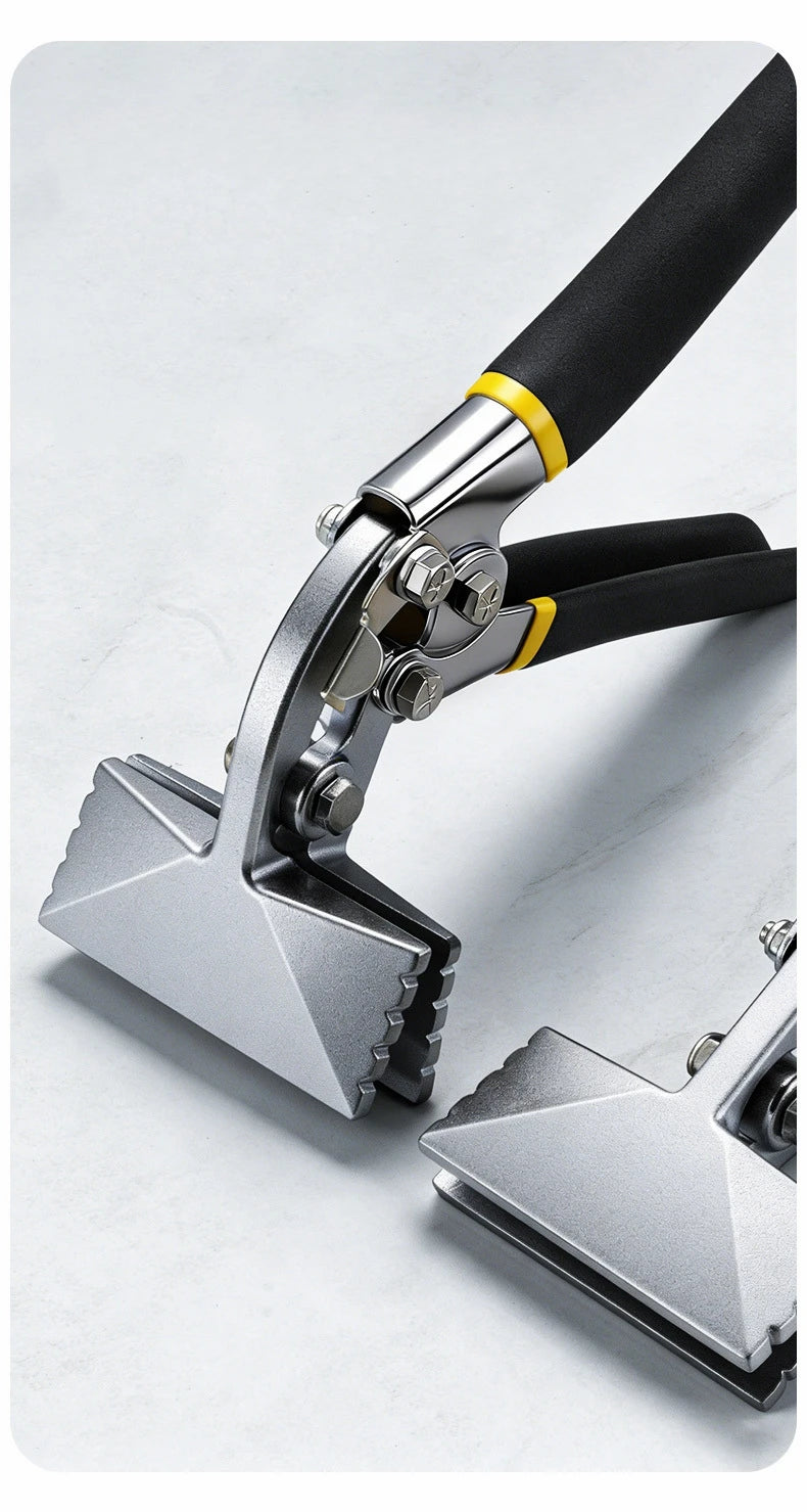 Hand Seamer, Straight Jaw Sheet Metal Bender Tools, Sheet Metal Seamer Form Edge Seamer Seaming Plier with Ergonomic Handle,