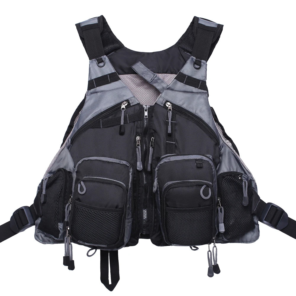 Fly Fishing Vest for Men Women, Comfortable Adjustable Fishing Vest with Multi-Pockets