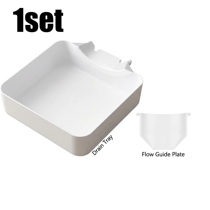 Washing Machine Drain Tray Universal Drain Funnel Proof Tray Front Load Washer Drip Catcher Base Water Collection Catch Tray