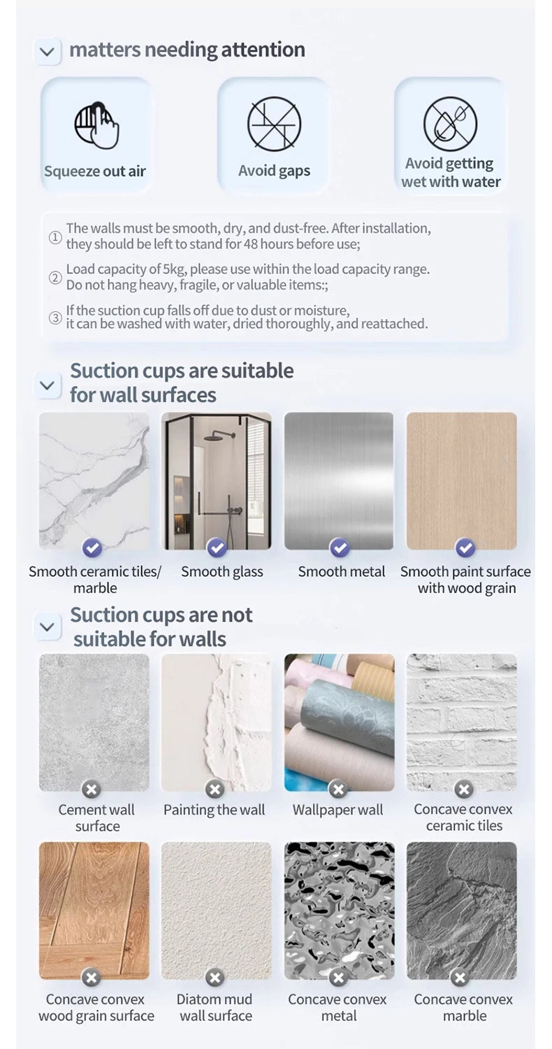 No Drill Suction Cup Suction Bathroom Rack Bathroom Shelf Toilet Space Aluminum Hanging Rack Bathroom Organizer Hang On The Wall