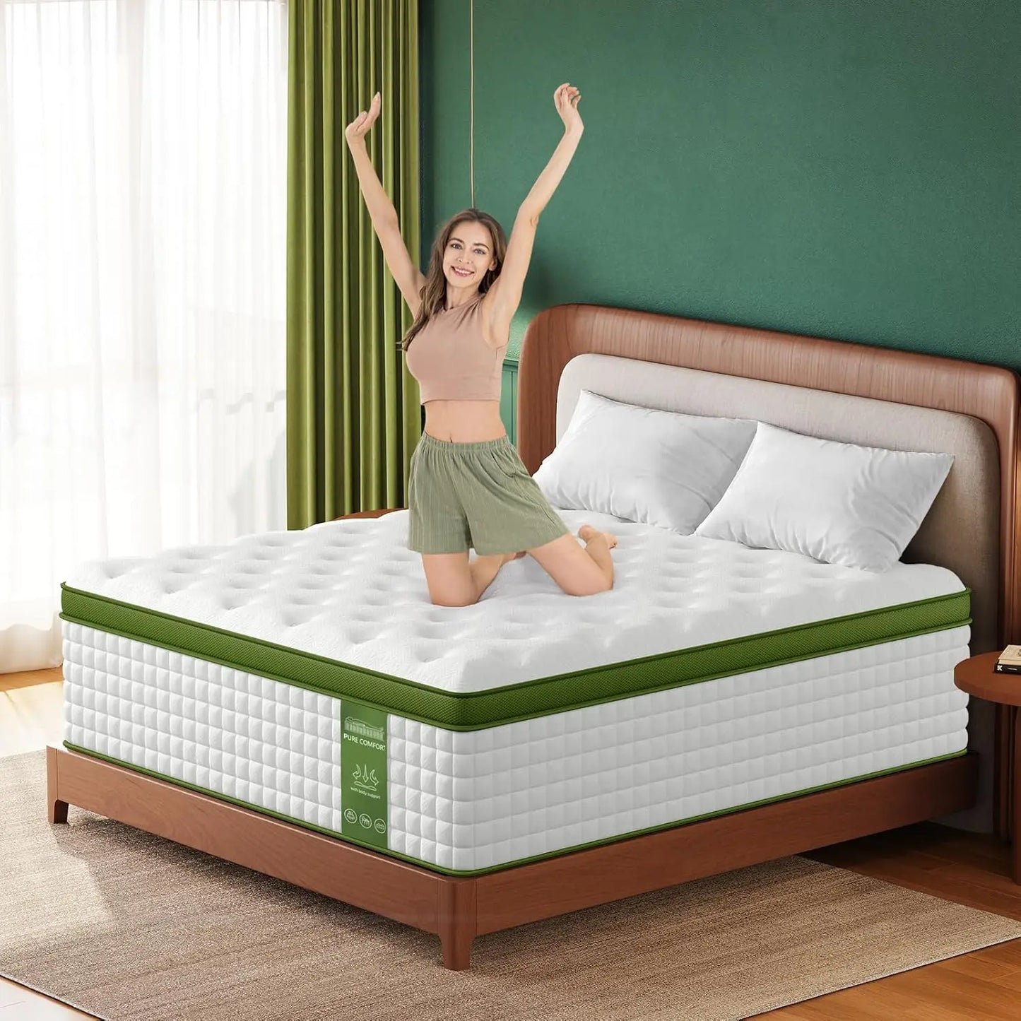 BedStory Hybrid Mattress With Gel Memory Foam For Relief