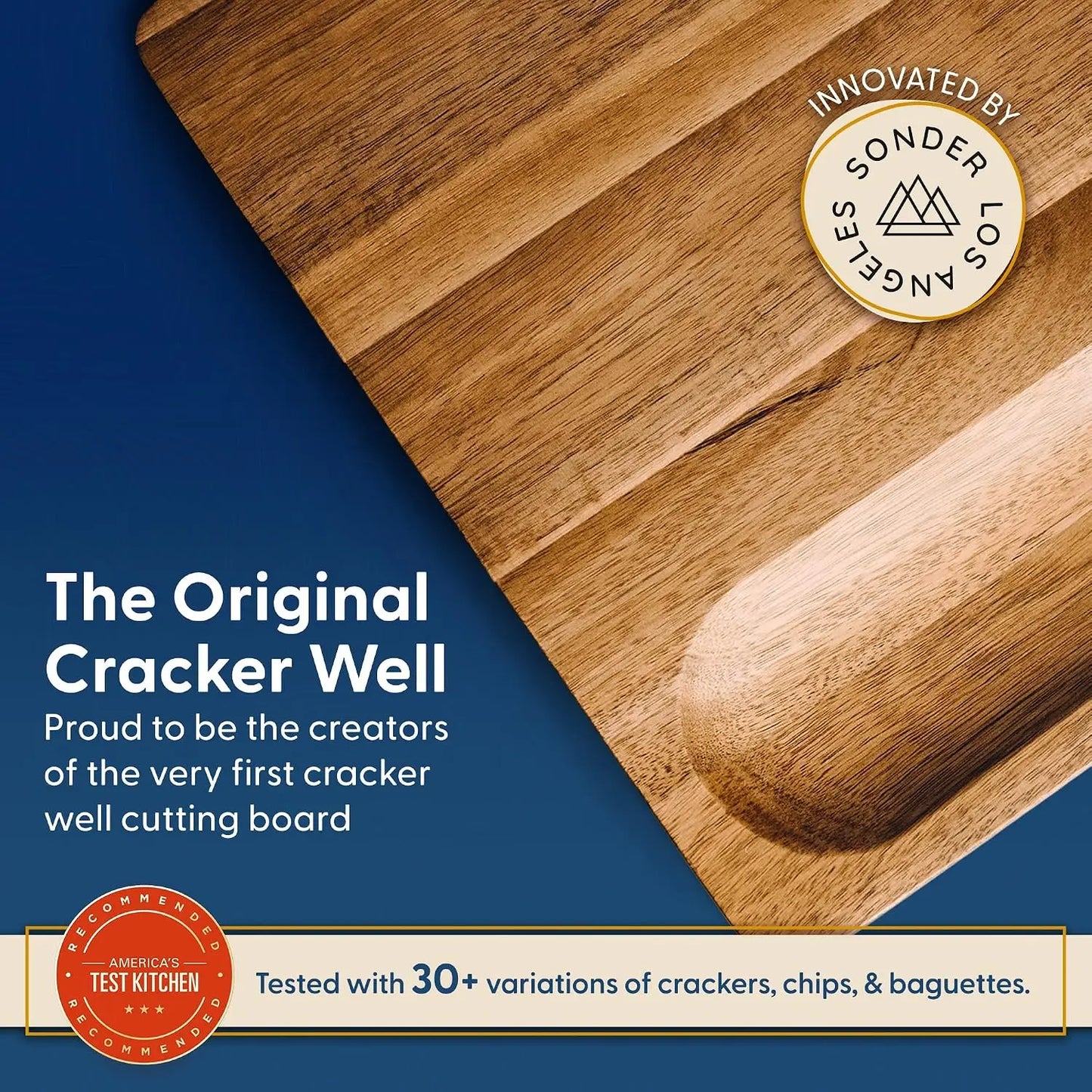 Sonder Los Angeles Winsome Acacia Wood Cutting Board, 16x12x1.5 in