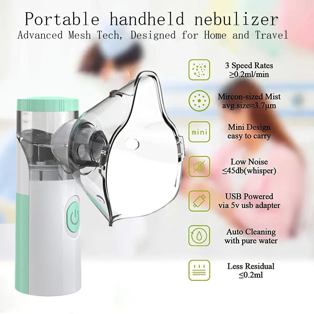 Portable Nebulizer with Delicate, Efficient Atomization - Comfortable to Use, Featuring a High-Value Refined Design, Reusable, and Complete with Multiple Components, Nebulizer for Asthma, Nebulizer Machine for, Portable Nebul