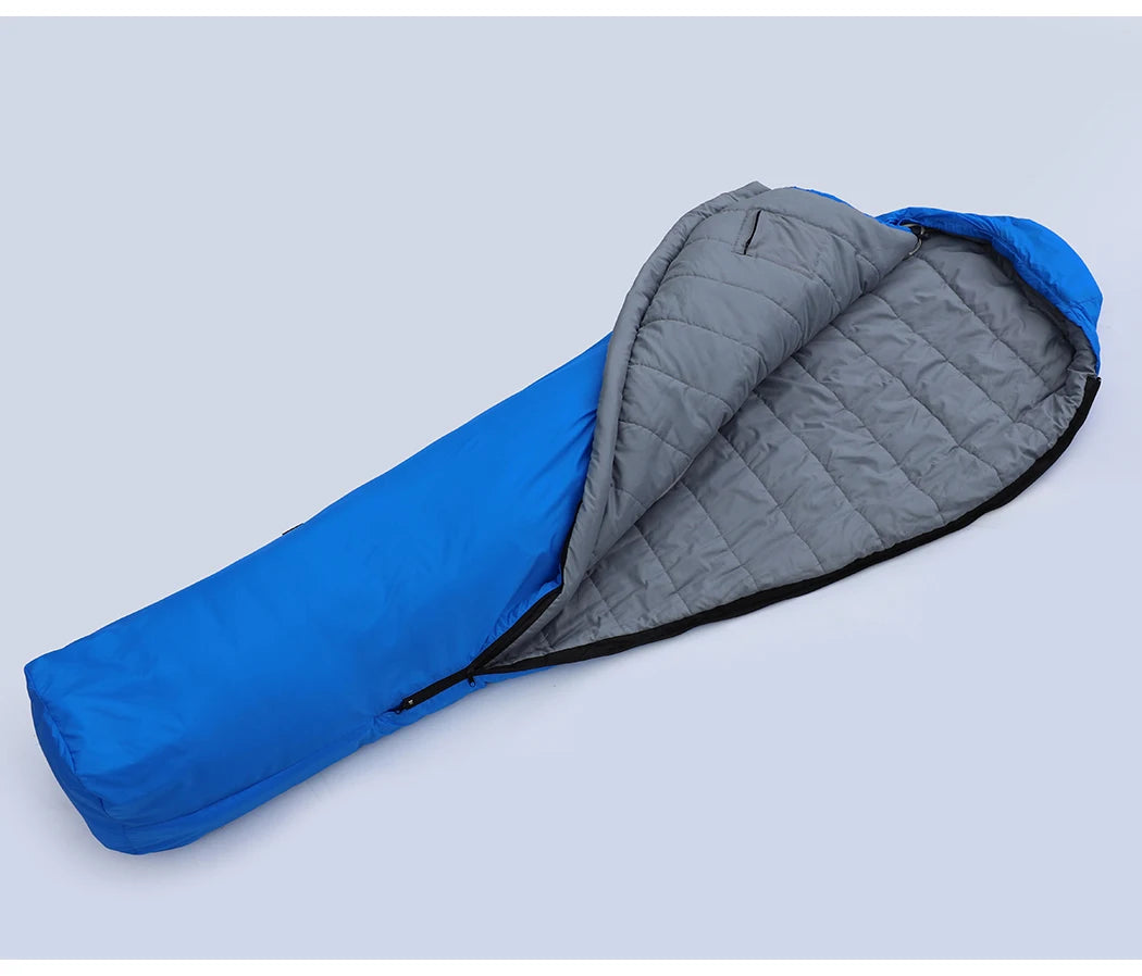 Kamperbox SY011 Sleeping Bag 40D Ripstop Nylon Shell Synthetic Fiber Fill Lightweight Portable Camping Sleeping Bag for Adults