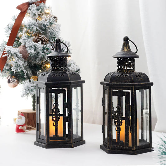 Vintage Metal Candle Holder Lantern For Garden Home Decor