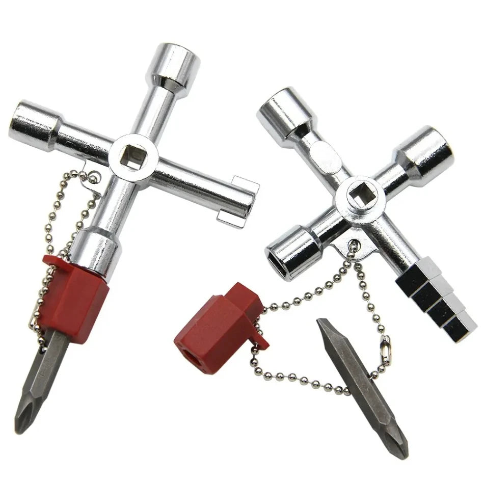 4in1 Key Wrench Multi Tool for Electrical Cabinet Maintenance