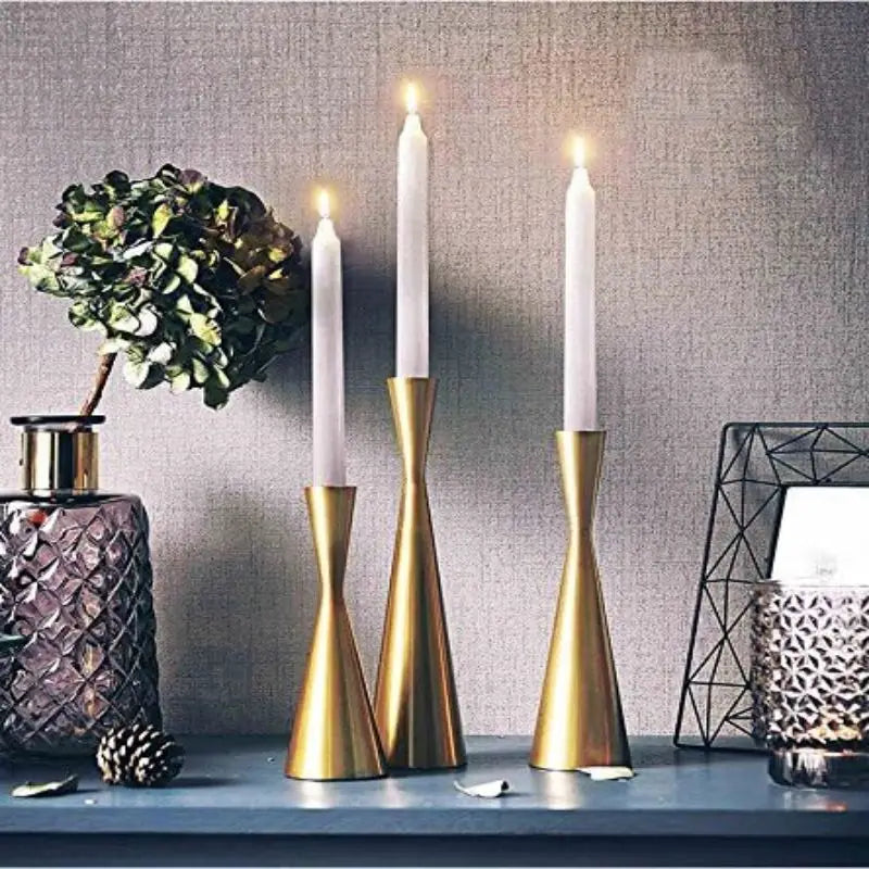 Elegant Metal Candle Holder Stand For Home Centerpiece Decor