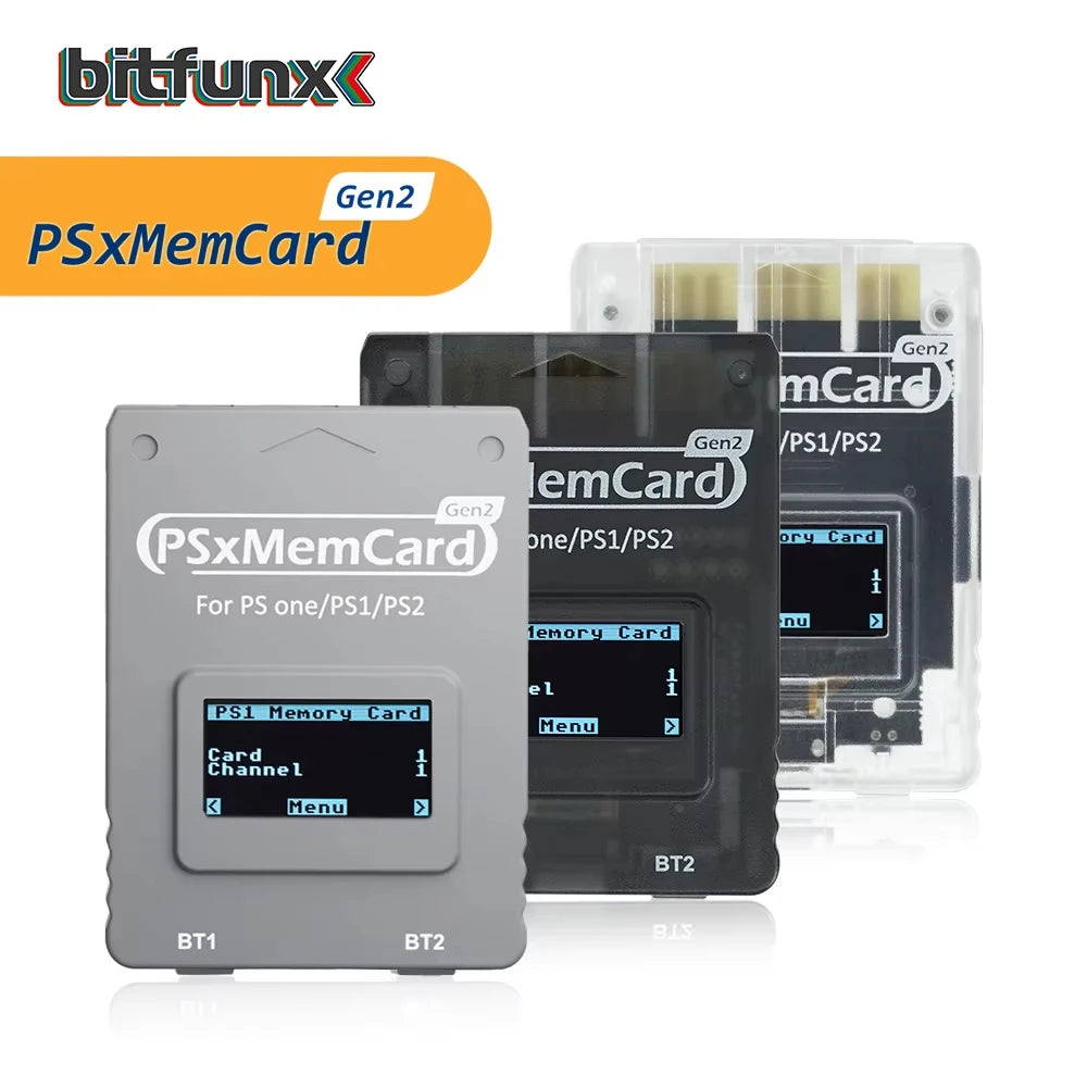 Bitfunx PSxMemCard Gen2 MemoryCard Adapter For PS1 PS2