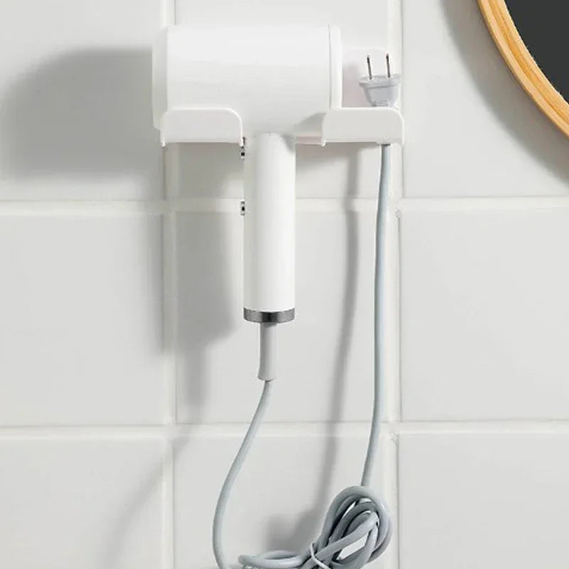 Hair Dryer Holder Wall Dryer Cradle Straightener Stand Hairdryer Organizer Box Toilet Blower Holder Shelf Bathroom Accessories