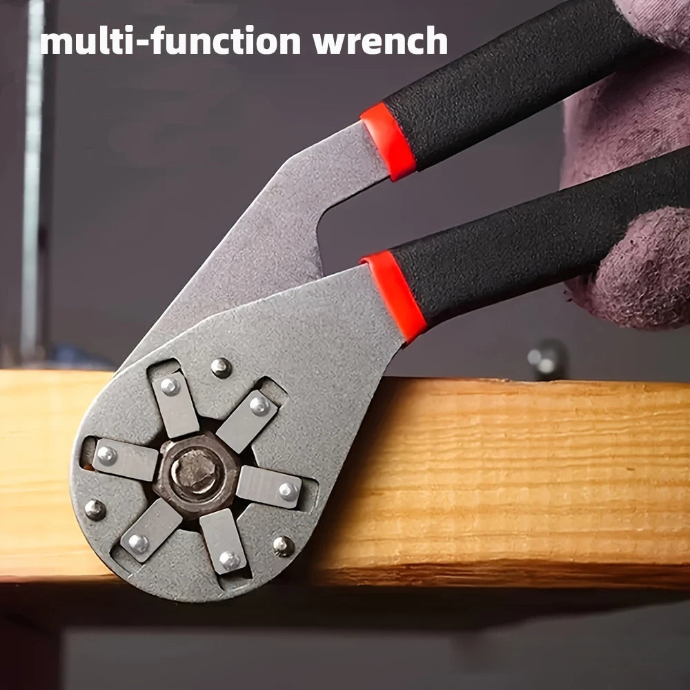 External Hexagonal Wrench Magic Wrench Adjustable Spanner Twisting Hand Clamping Socket Outer Hexagonal Multifunctional Tool