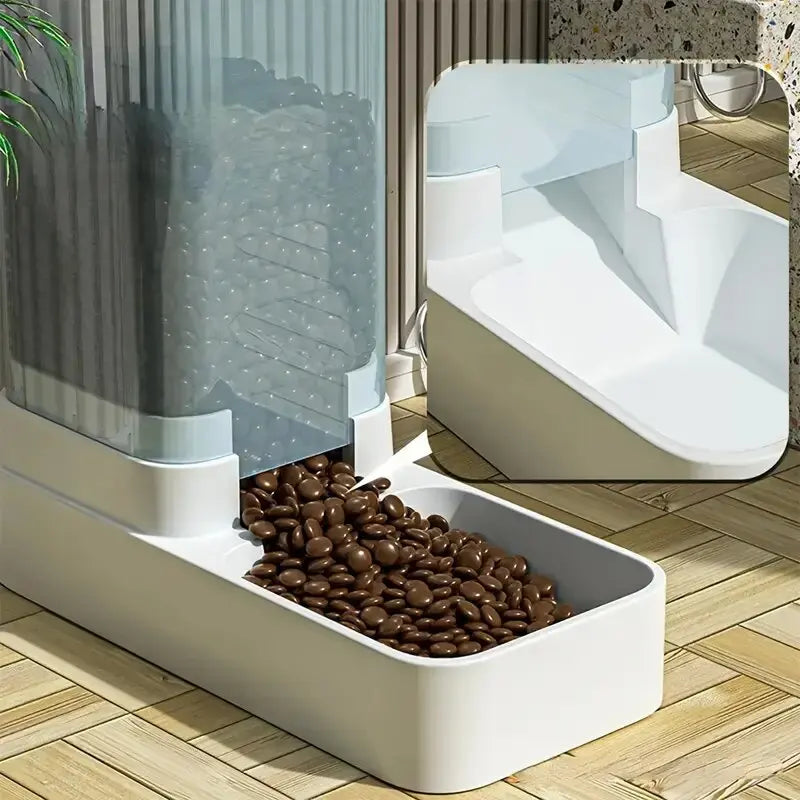 Reliable Gravity Pet Feeder And Water Dispenser Set