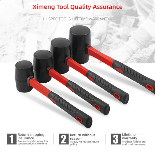 Multifunctional Hammer With Soft Gel Round Head For Carpentry