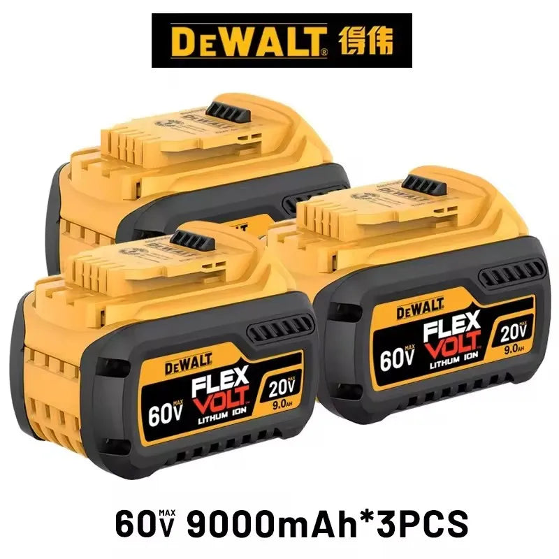 DeWALT 100% Original Battery 20V/60V 9000mAh MAX FlexVolt for DCB200 DCB205 DCB206 DCB209 DCB182 Power Tool Battery Air Transpor