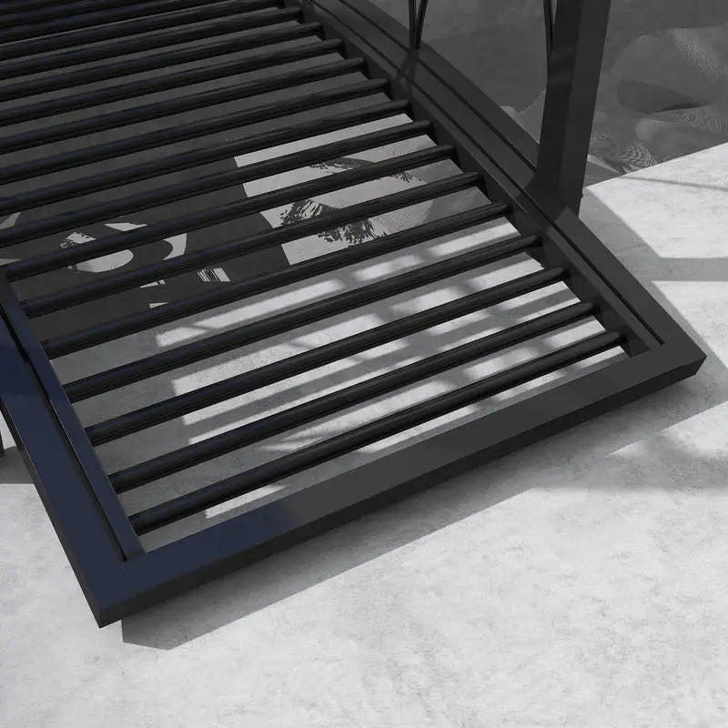 Outsunny 3.3' Metal Arch Zen Garden Pond Bridg with Safety Siderails for Stream, Fish Pond, Black