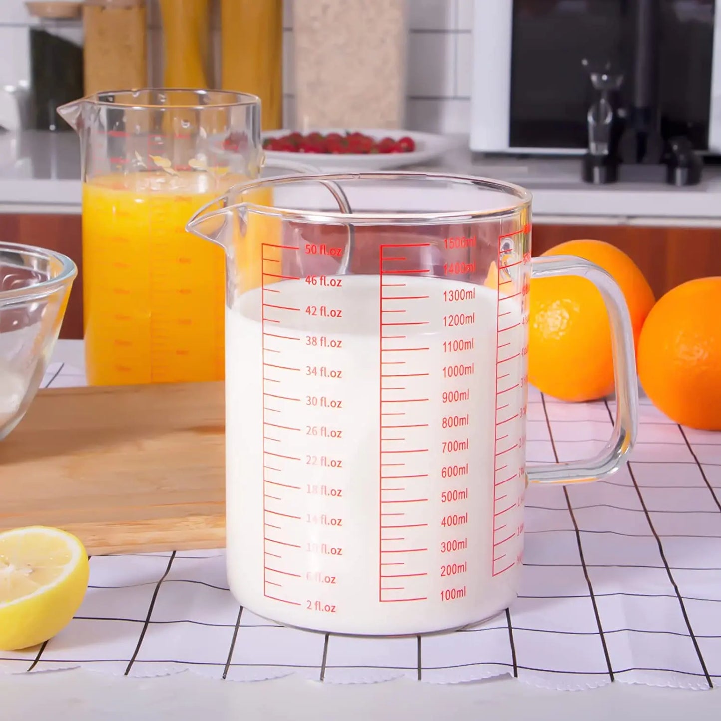 Borosilicate Glass Measuring Cup With Scale For Kitchen