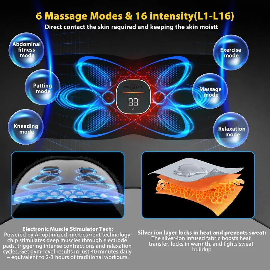 Ab Stimulator Muscle Toner With Heat For Toned Abs