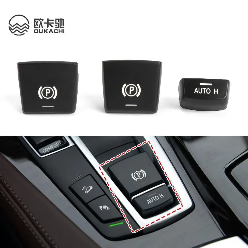 Electronic Parking Brake Switch Auto P Button Switch Cover For BMW 5 7 X3 X4 X5 X6 M5 Series F01 F02 F10 F12 F15 F16 F25 F26