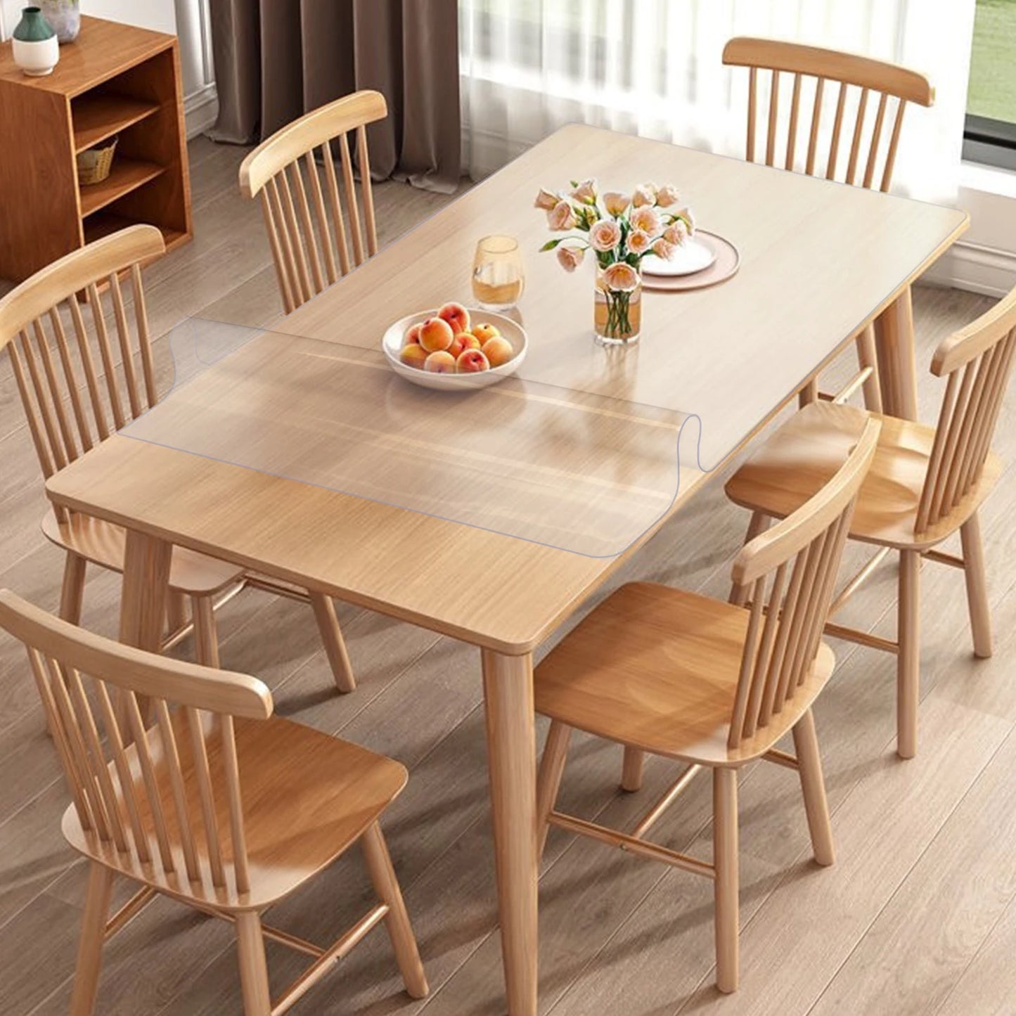 Clear Waterproof Pvc Tablecloth Protective Dining Cover