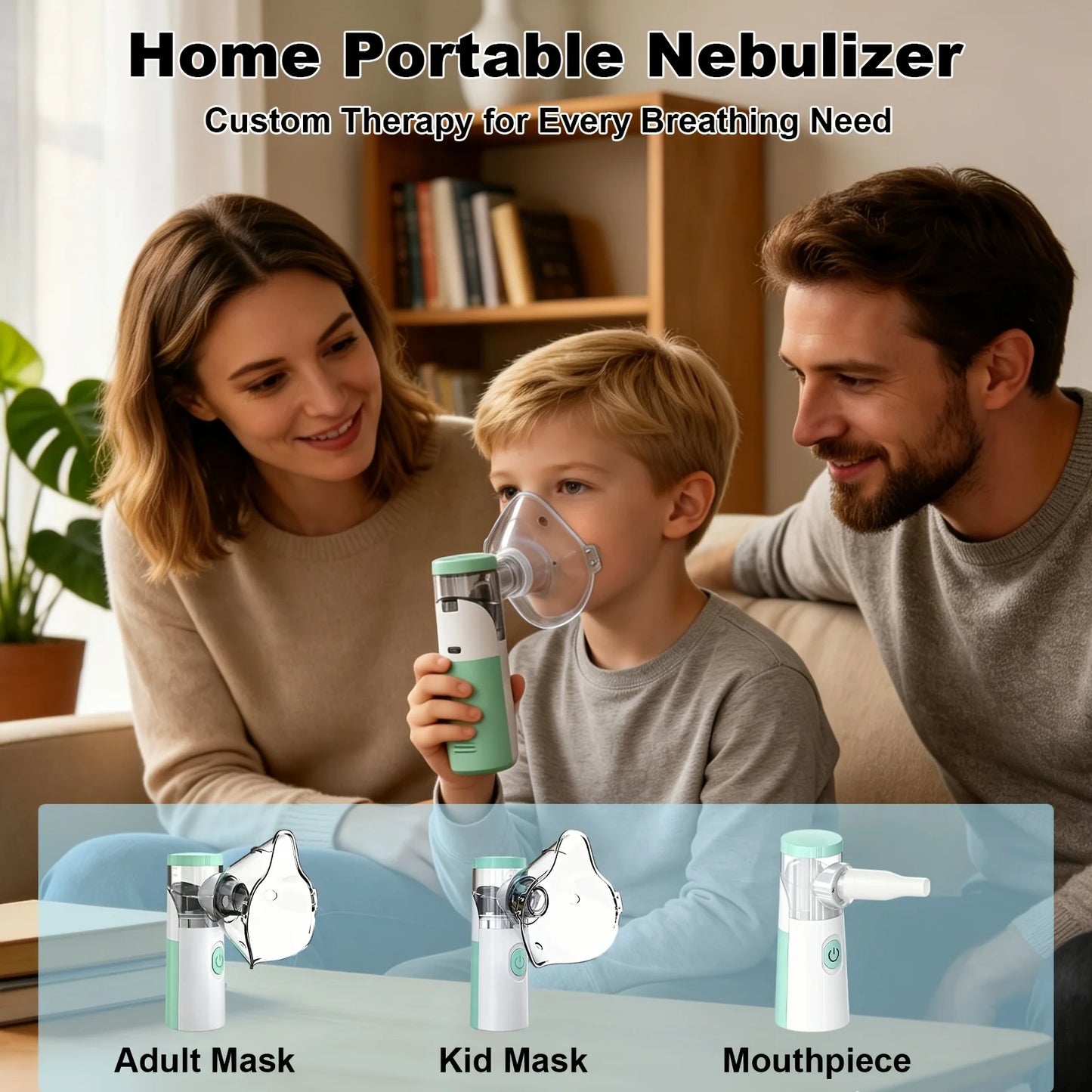 Portable Nebulizer with Delicate, Efficient Atomization - Comfortable to Use, Featuring a High-Value Refined Design, Reusable, and Complete with Multiple Components, Nebulizer for Asthma, Nebulizer Machine for, Portable Nebul
