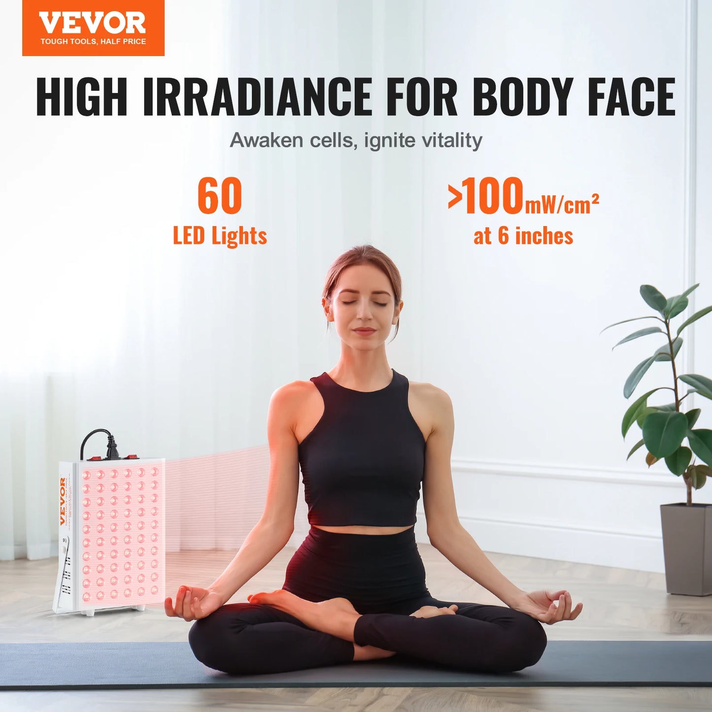Dual LED Illumination Therapy Panel For Body And Face