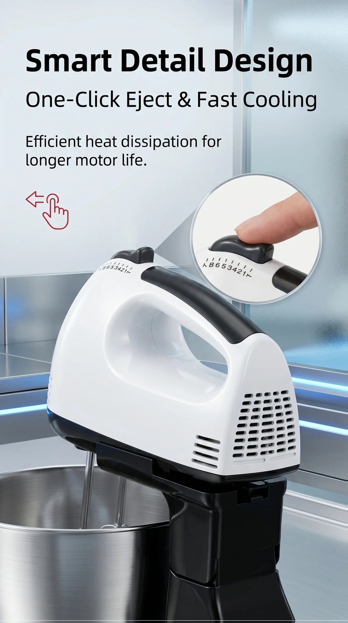 Electric Egg Beater, Cream Mixer, Household Egg Beater, Cross-Border Mixer