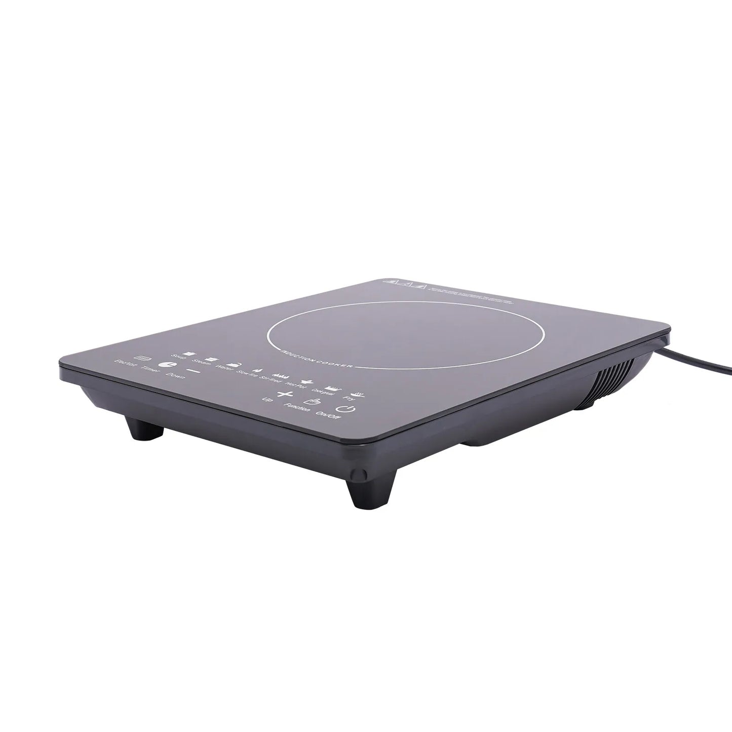 110V 750W Electric Induction Cooktop 8 Power Levels Touch Control Burner 180min Timer Portable Stove for Home RV