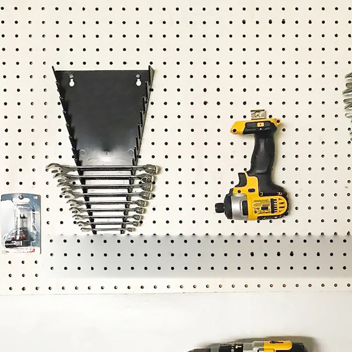 Magnetic Tool Organizer Wrench Spanner Sorter Holder Wall Mounted Tray Rack Storage Organizer Household Socket Tool ABS Storage