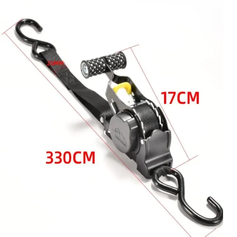 Ratchet Tensioner Belt For Car Auto Straps For Cargo Tape Ratchet Strap For Load Luggage Strap Retractable Belts For Motorcycle