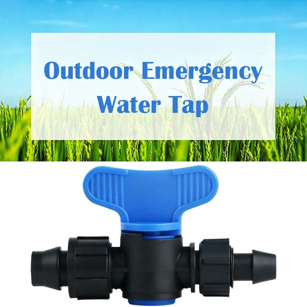 Double-Lock Bypass Valve for PET Bottles Universal Portable Camping Faucet Nozzle Water Dispenser for Picnic Hiking Hookah