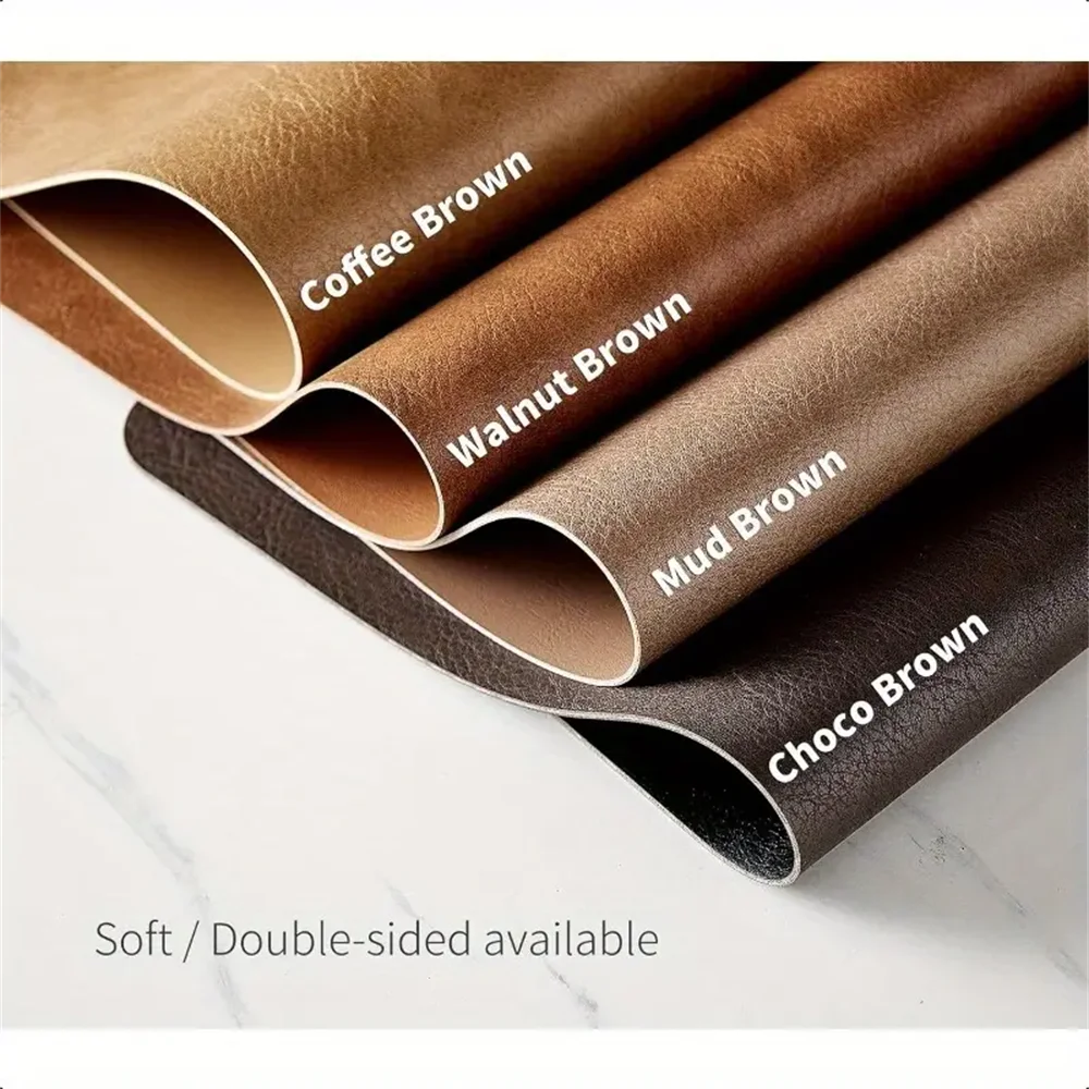 Faux Leather Heat Resistant Waterproof Double Sided Dining Placemats