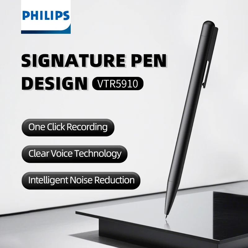Philips 100% Original Digital Voice Recorder 16GB 64GB Smart Recording Pen Bluetooth VTR5910
