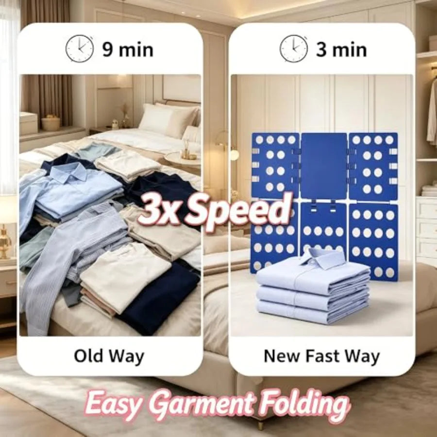 T-Shirt Folder Board for Adults, Shirt Folding Plate with Fast and Convenient Design, Foldable Clothes Organizer for Home Stora