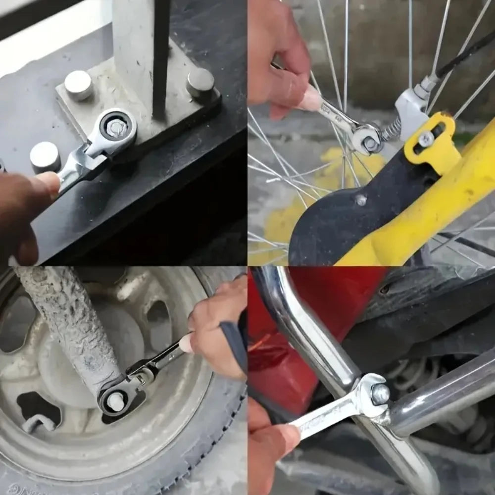 Ratcheting Wrench Set Metric Hand Tools For Car Repair