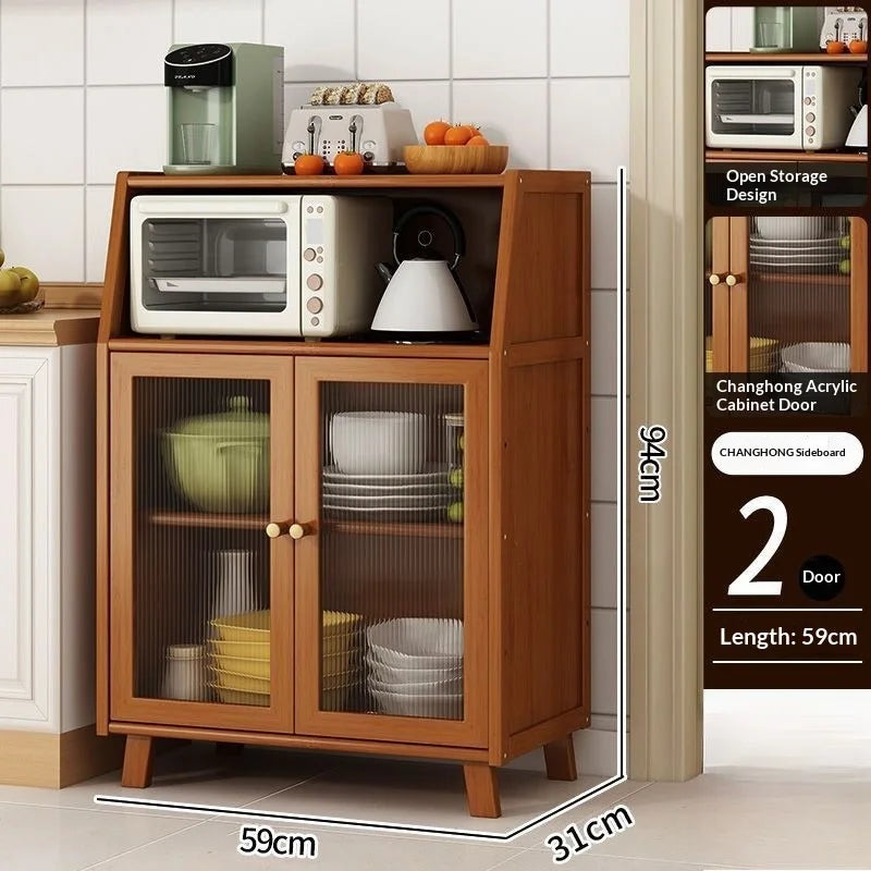 Narrow Living Room Storage Cabinet Multipurpose Sideboard Coffee Station Bar Cabinet Kitchen Pantry Drawer Organizer Furniture