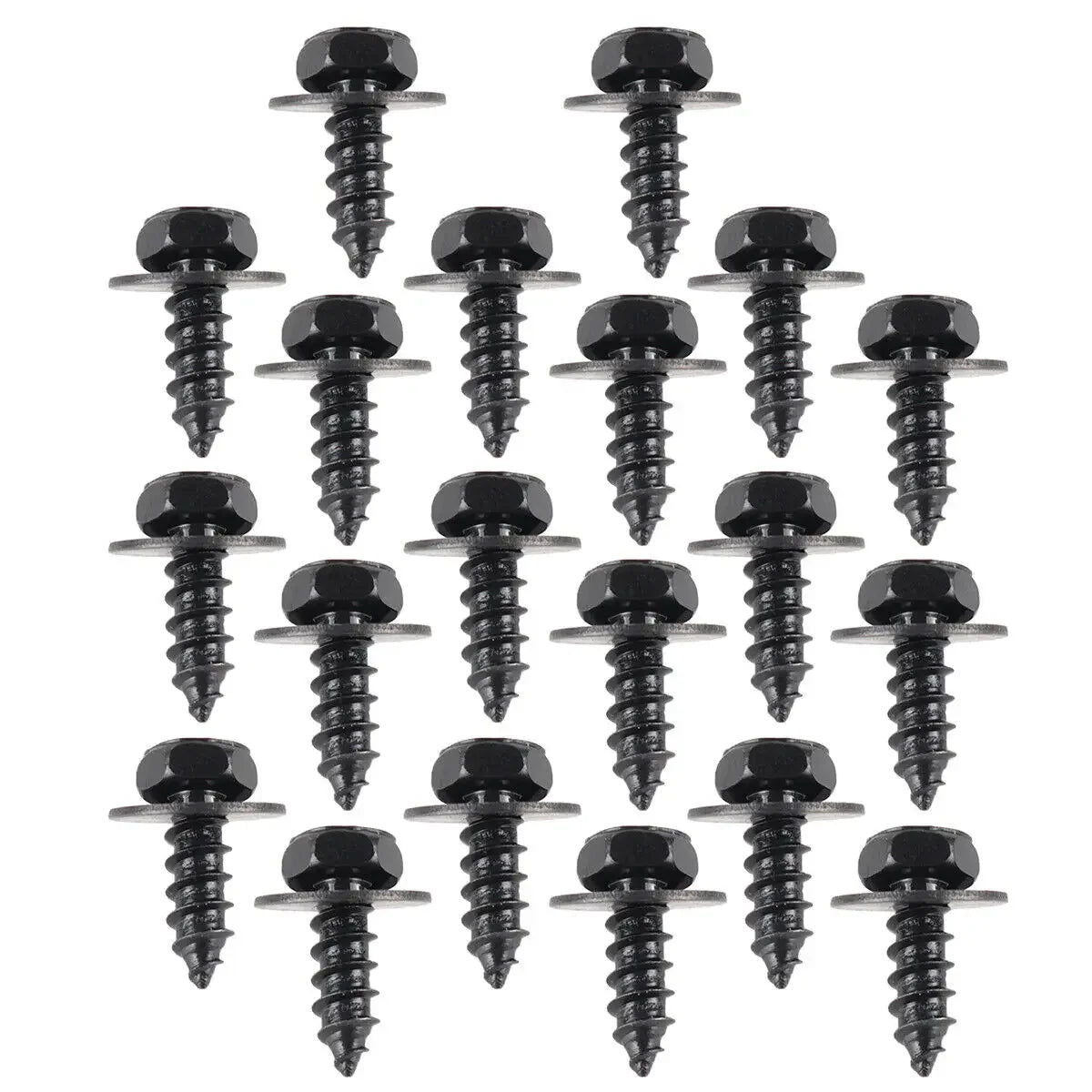 Car Bumper Fender Fastener Clip Hex Head Self Tapping Screws Universal Car Fender Splash Seal Guards Rivet Clip Screws Fasteners