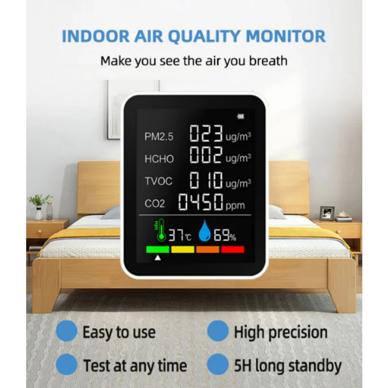 Air Quality Monitor Gas Detector датчик CO2 New Air Detector Carbon Dioxide Agricultural Production Greenhouse Air Tester