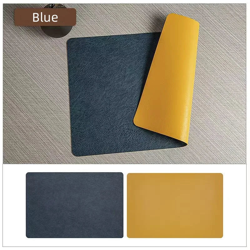 Faux Leather Heat Resistant Waterproof Double Sided Dining Placemats