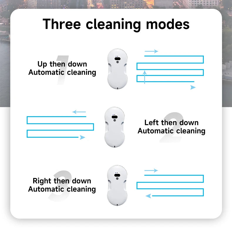 Two-way spray window cleaner machine man automatic electric large suction household high-rise glass window cleaner machine man