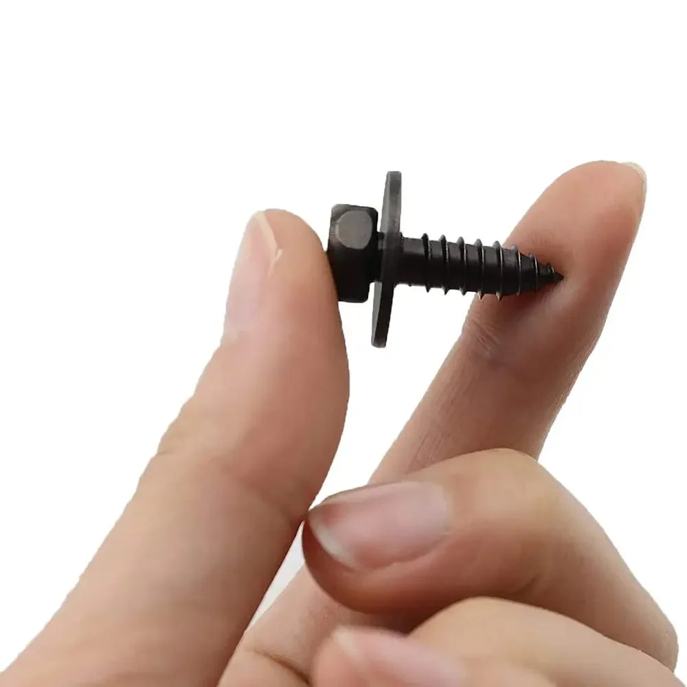 Car Bumper Fender Fastener Clip Hex Head Self Tapping Screws Universal Car Fender Splash Seal Guards Rivet Clip Screws Fasteners