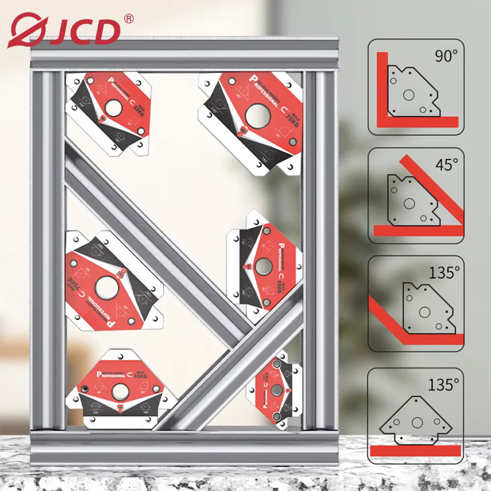25KG/55KG/75KG Magnetic Welding Holders Strong Magnetics Welding Positioner Holder Practical Welding Fixing Angle Locator Tools